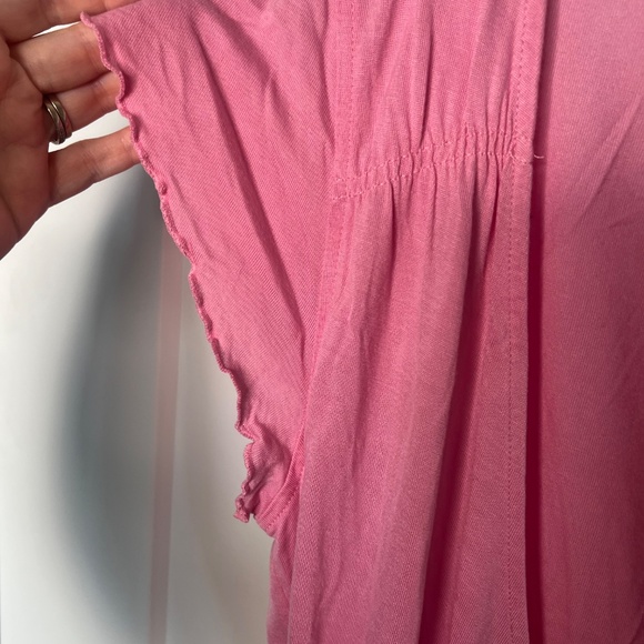 GAP Flutter Short Sleeve Wrap Blouse Top Women's Size Large - Picture 2 of 5